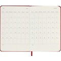 Moleskine Agenda 2025 Moleskine 12 mois Planner Weekly 7j/1p Pocket rigide rouge écarlate