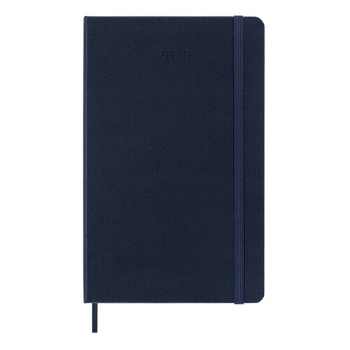 Moleskine Agenda 2025 Msk 12 mois Planner Weekly 7j/1p Large rigide bleu saphir