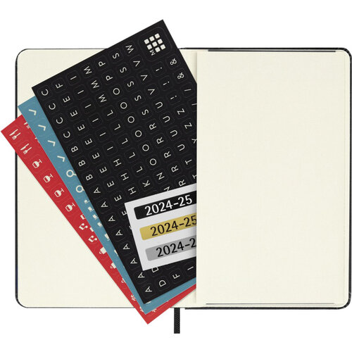 Moleskine Agenda 2025/2026 Moleskine 18 mois Planner Weekly 7j/1p Pocket rigide noir