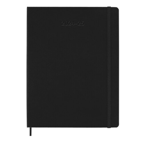 Moleskine Agenda 2024/2025 Moleskine 18M Planner Weekly 7dagen/1pagina extra large hc black