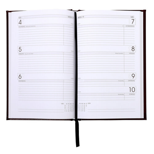 Ryam Agenda 2026 Ryam Efficiency Baladek 7 jours/2 pages bordeaux