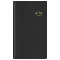 Agenda 2026 Brepols Breplan Genova 7 jours/1 page noir