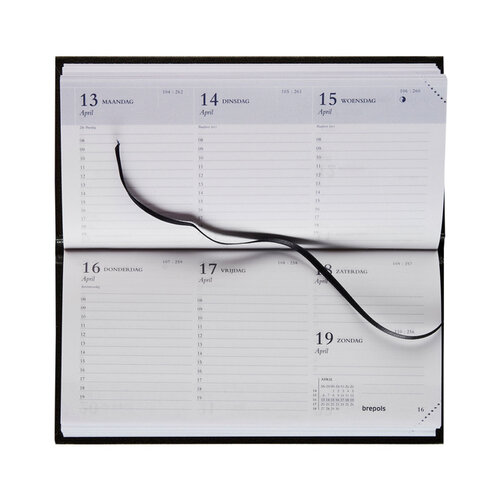 Brepols Agenda 2026 Brepols Breprint Lima 7dagen/2pagina's 14maands zwart