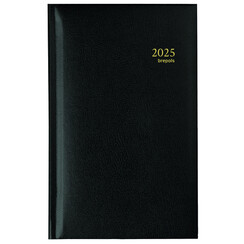 Agenda 2026 Brepols Omniplan Lima 7 jours/2 pages noir