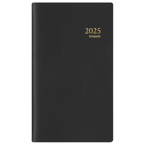 Brepols Agenda 2026 Brepols Interplan Genova spirale 7 jours/ 2 pages noir