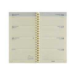 Recharge agenda 2026 Brepols Interplan spirale 7 jours/2 pages NL