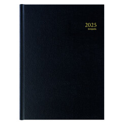 Agenda 2026 Brepols Bremax Santex A4 1dag/1pagina 4 kolommen zwart
