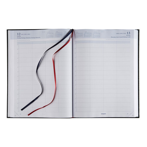 Brepols Agenda 2026 Brepols Bremax Santex A4 1dag/1pagina 4 kolommen zwart