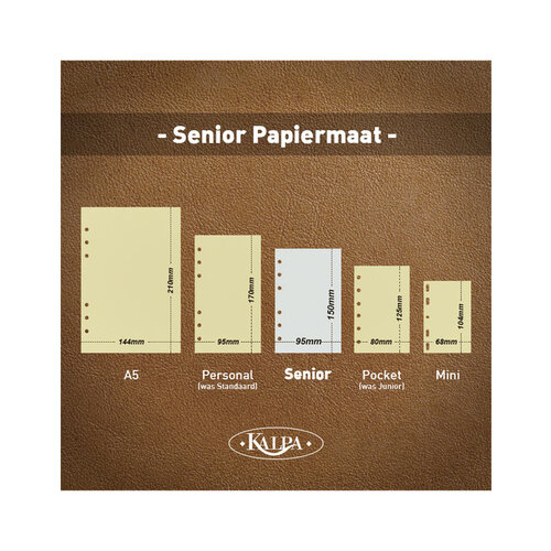 Kalpa Organiseur Kalpa Clipbook A5 avec agenda 2024-2025 7j/2p impression serpent brun