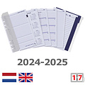 Kalpa Organizer Kalpa Clipbook A5 inclusief agenda 2024-2025 7dagen/2pagina's rood