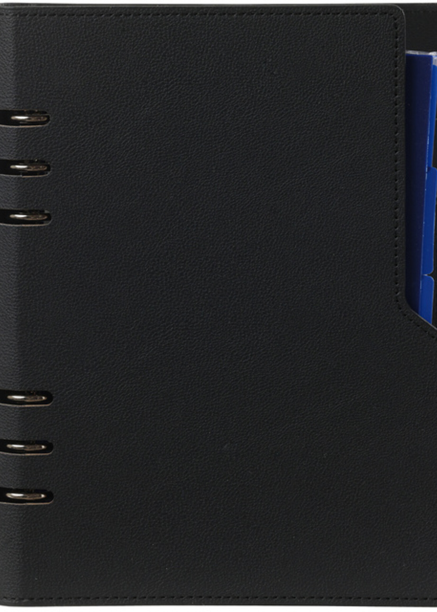 Kalpa Organiseur Kalpa Clipbook A4 inclusif agenda 2025-2026 7 jours/2 pages nervuré noir