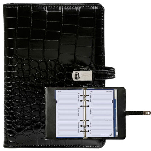 Kalpa Organiseur Kalpa Personal avec agenda 2025-2026 7j/2p Croco noir