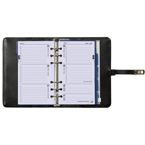 Kalpa Organiseur Kalpa Personal avec agenda 2025-2026 7j/2p Croco noir