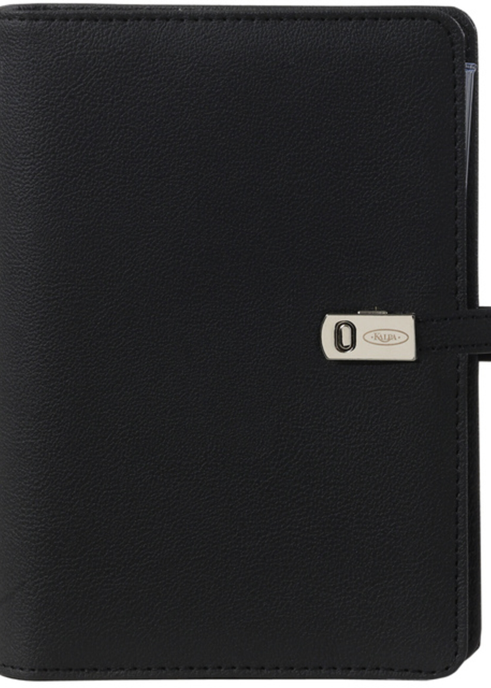 Kalpa Organiseur Kalpa peronal inclusif agenda 2025-2026 7 jours/2 pages nervuré noir