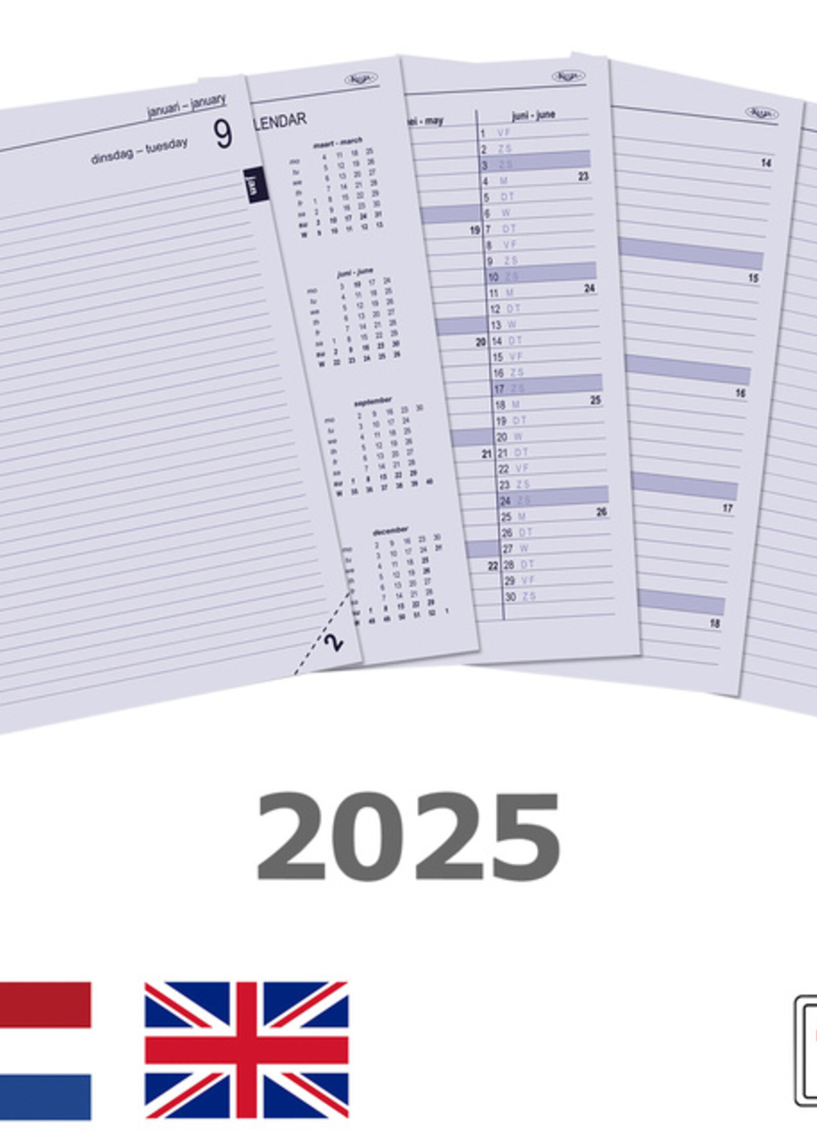 Kalpa Recharge Agenda 2026 Kalpa A5 1 jour/1 page