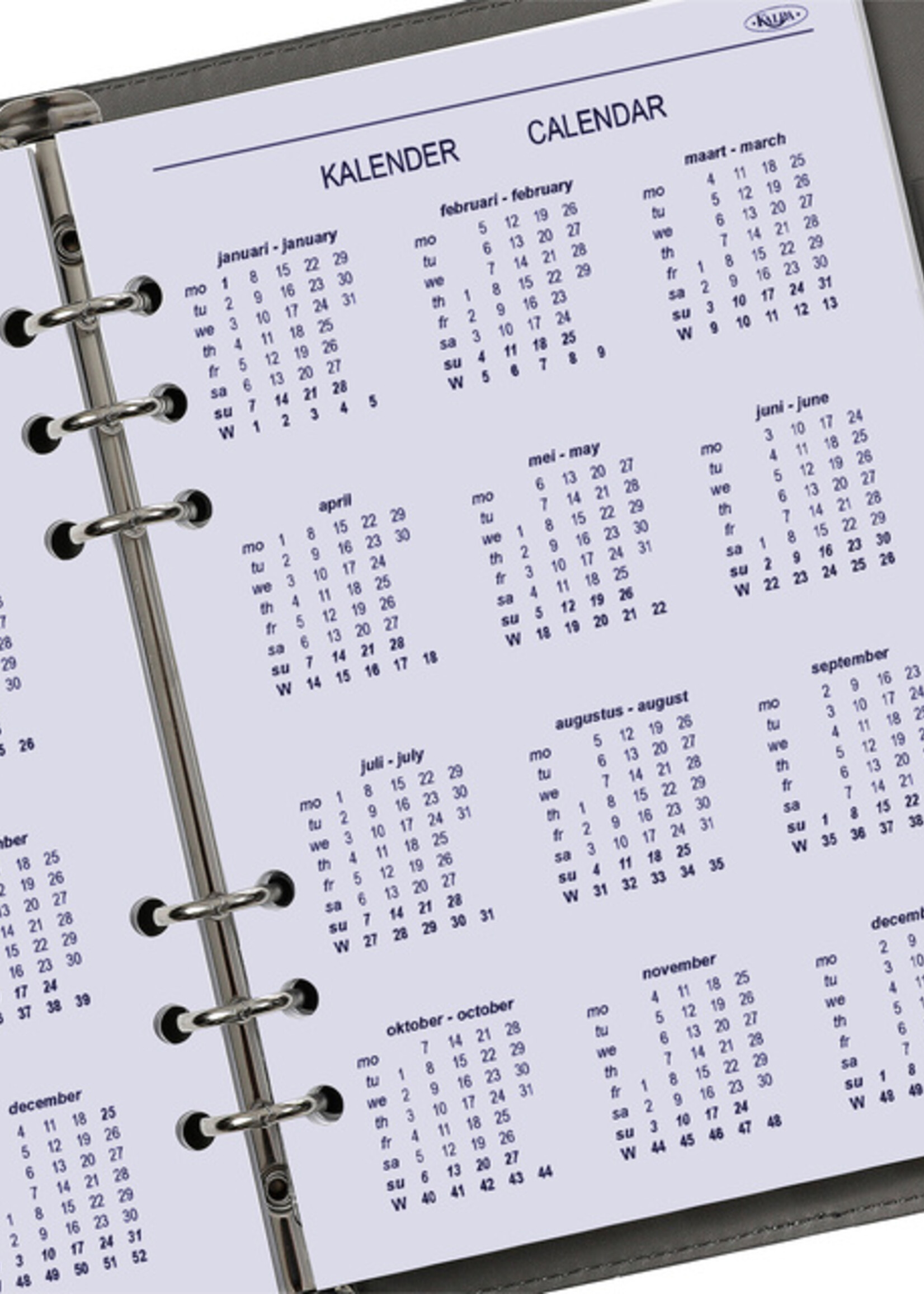 Kalpa Recharge agenda 2026 Kalpa A5 7 jours/ 2 pages