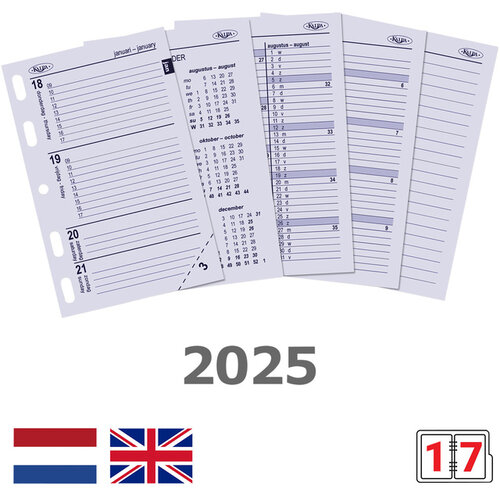 Kalpa Agendavulling 2025 Kalpa Mini 7dagen/2pagina's