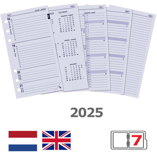 Kalpa Agendavulling 2025 Kalpa Personal 7dagen/2pagina's