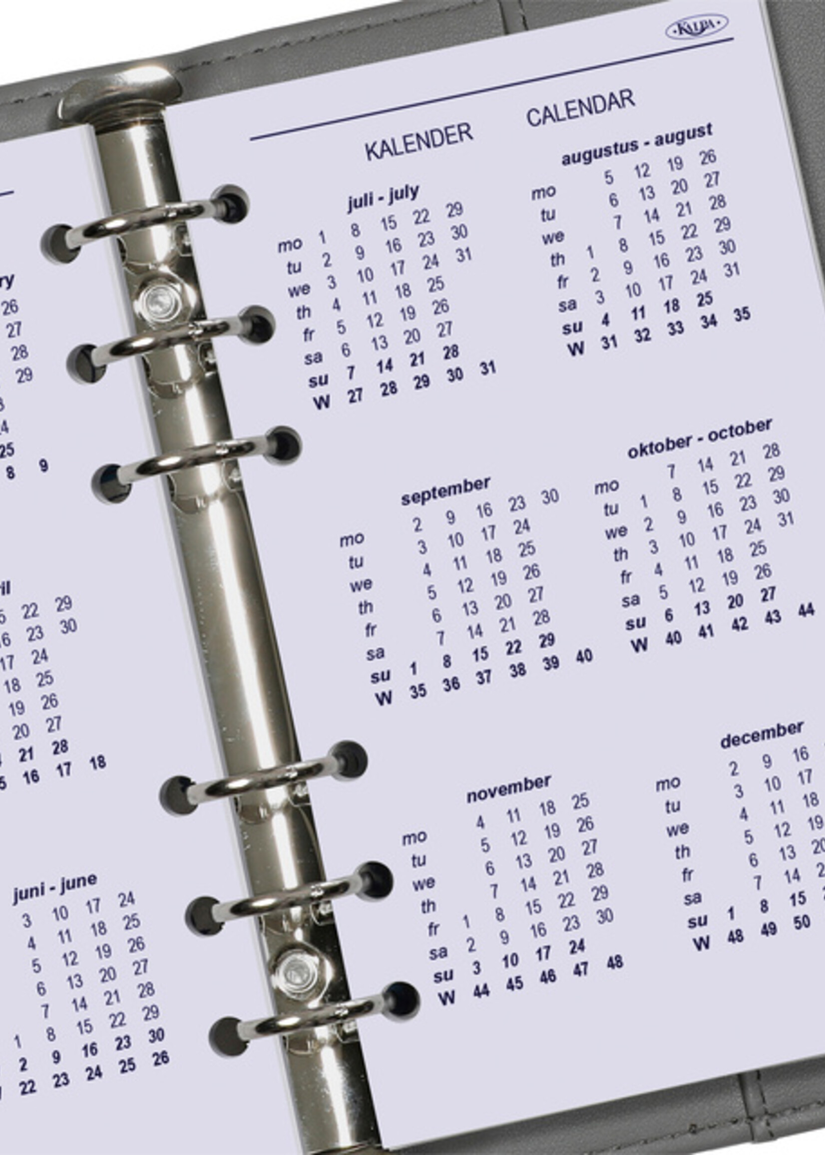 Kalpa Recharge agenda 2026 Kalpa Personal 7 jours/2 pages