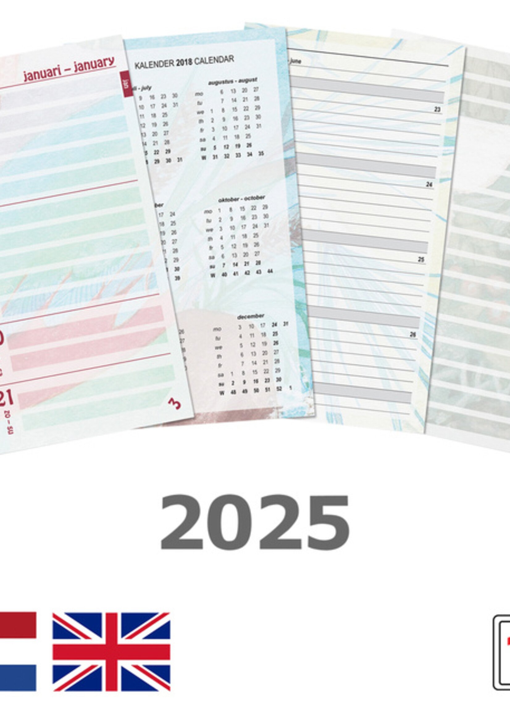 Kalpa Recharge agenda 2026 Kalpa Personal Fleurs 7 jours/2 pages