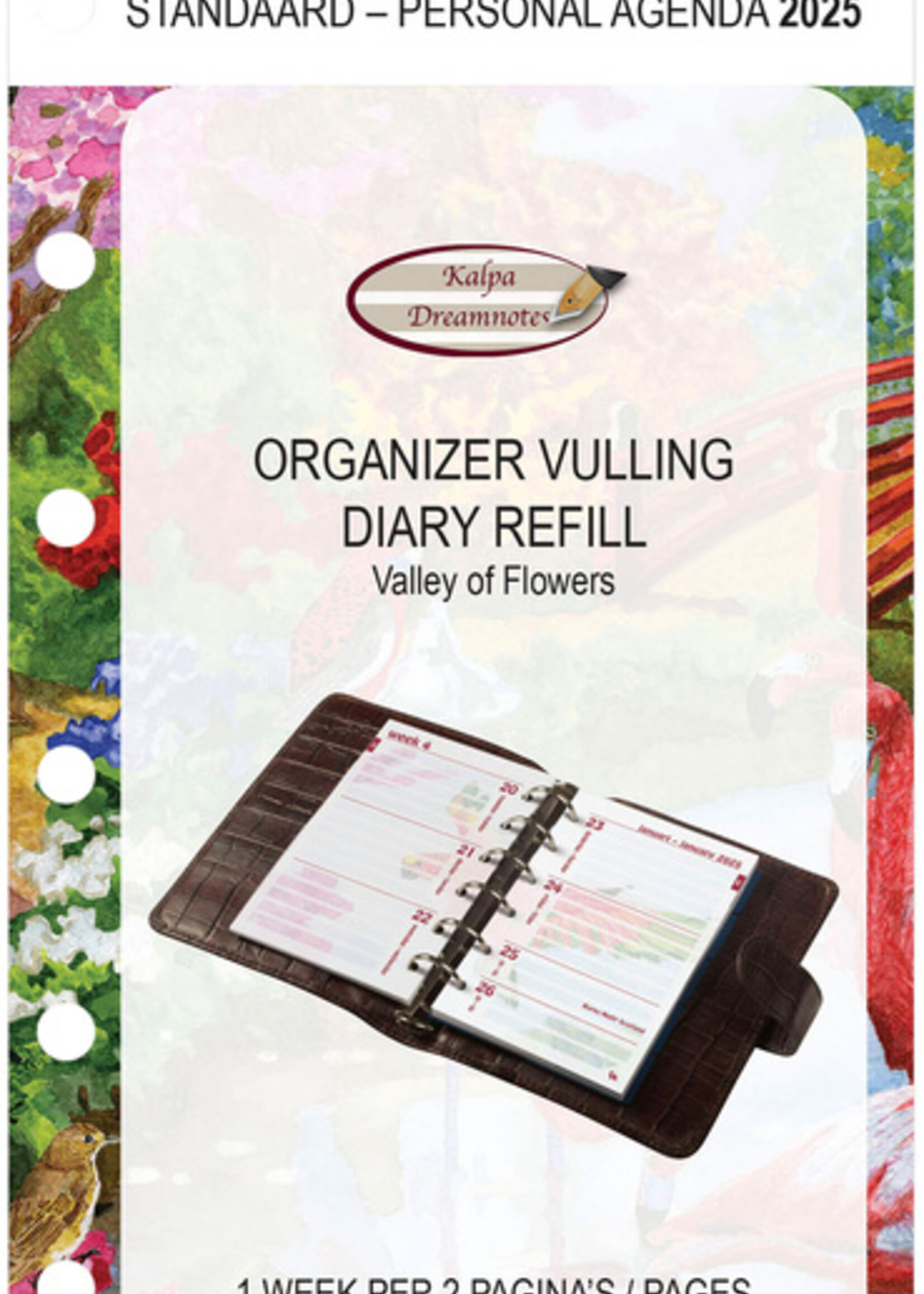 Kalpa Recharge agenda 2026 Kalpa Personal Fleurs 7 jours/2 pages