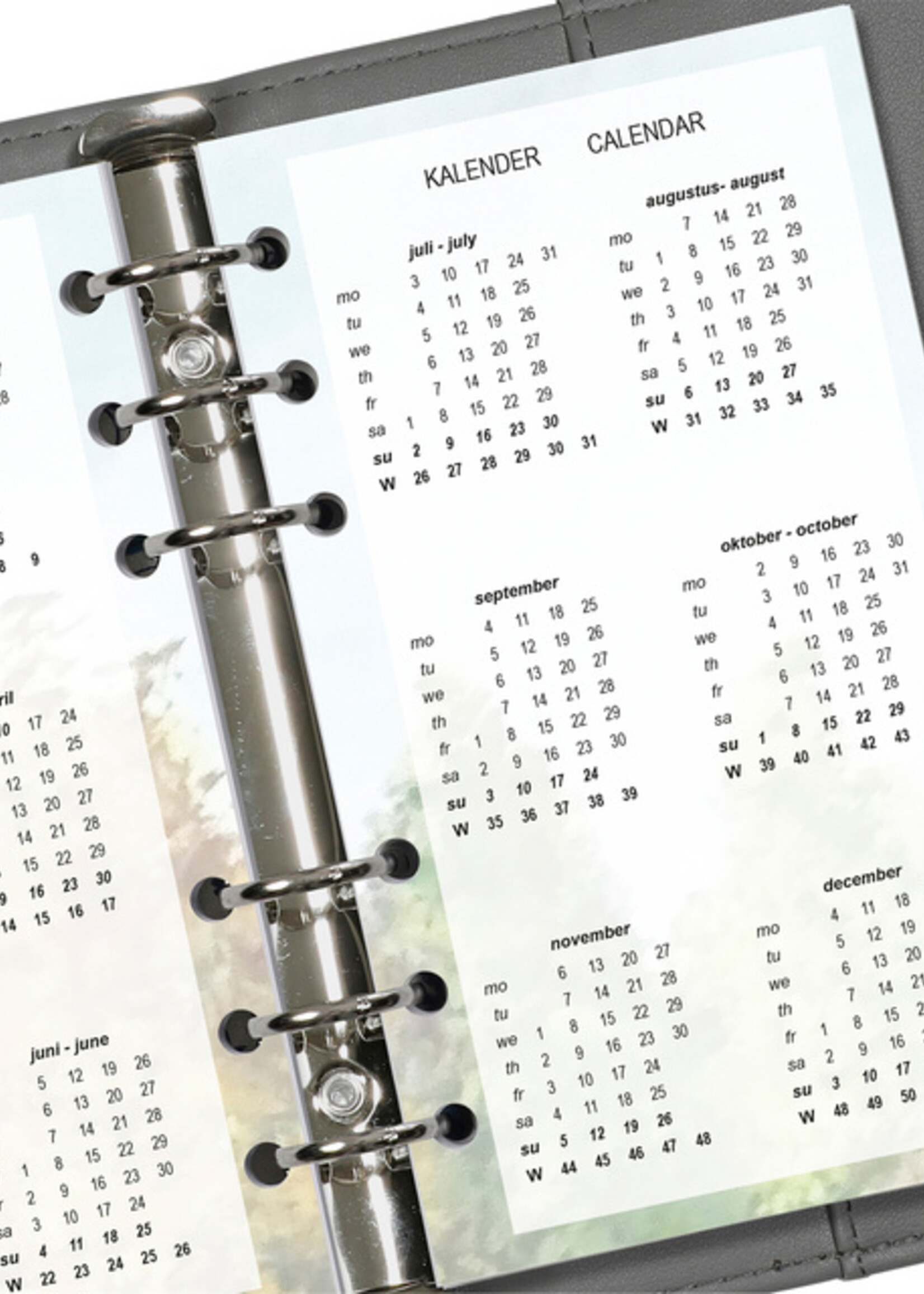 Kalpa Recharge agenda 2026 Kalpa Personal Fleurs 7 jours/2 pages