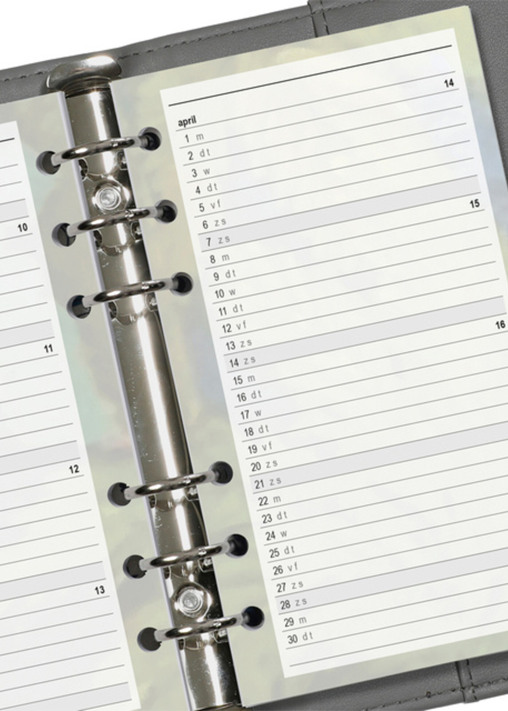 Kalpa Recharge agenda 2026 Kalpa Personal Fleurs 7 jours/2 pages