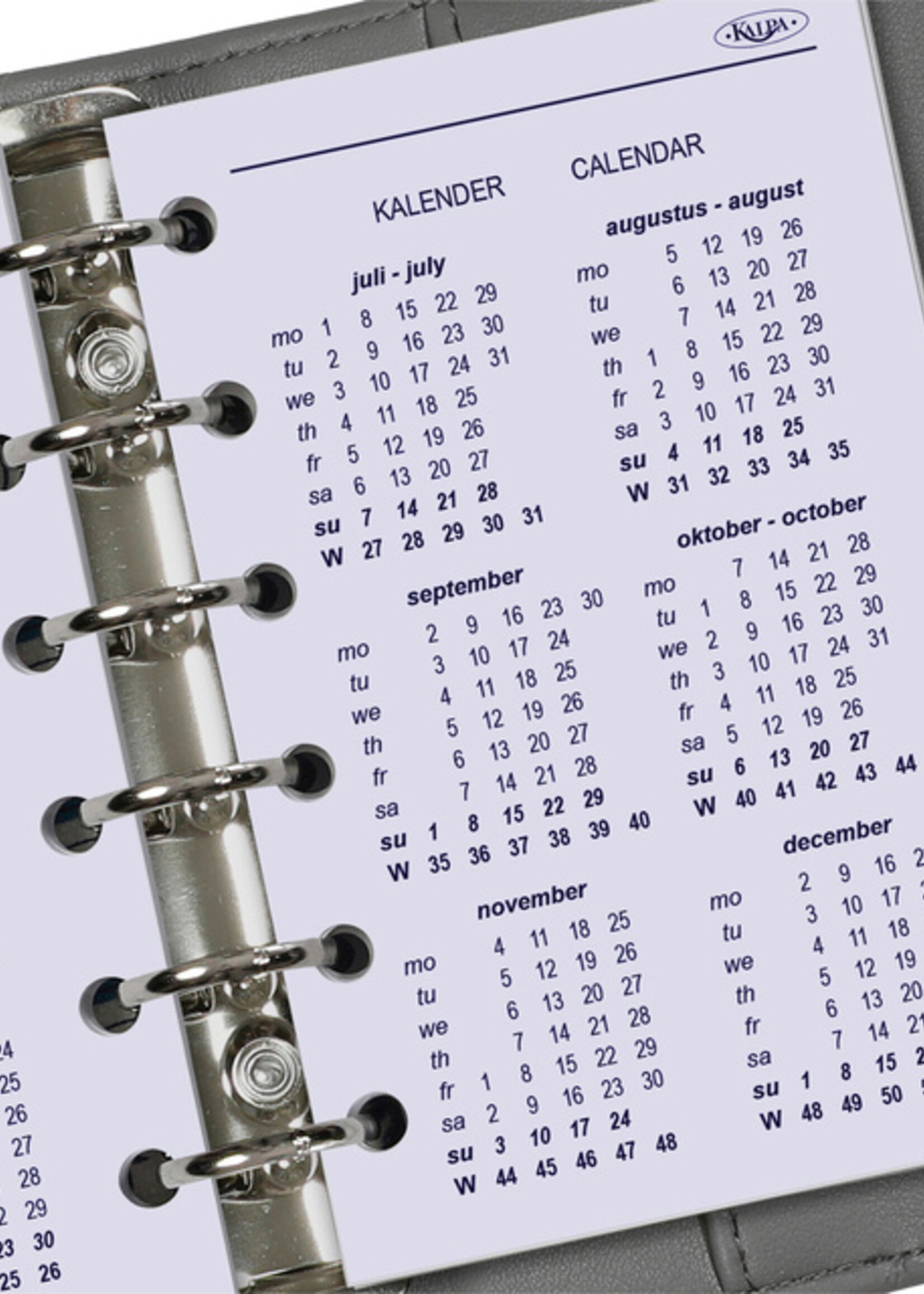 Kalpa Agendavulling 2026 Kalpa Pocket 1dag/1pagina