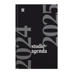 Agenda 2025-2026 Ryam Studie 7 jours/2 pages noir (NL)