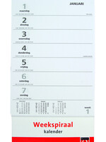 Quantore Calendrier hebdomadaire spirale 2026 Quantore