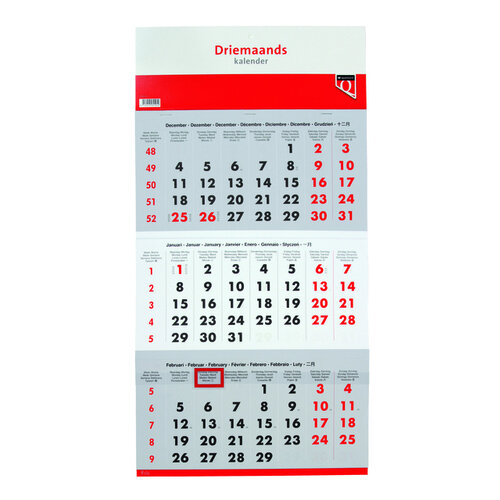 Quantore Calendrier trimestriel 2026 Quantore