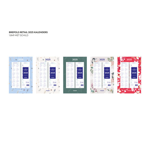 Brepols Calendrier semainier 2026 Brepols 190x130mm 7 jours/1 page spirale Fantasy assorti