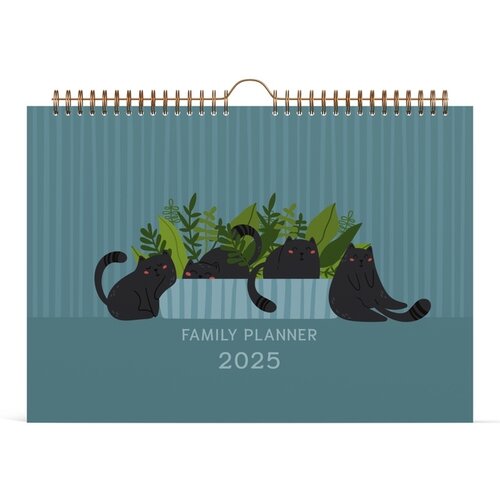 Lannoo Calendrier familial 2025 Lannoo 310x220 Cats 7 jours/1 page