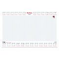 Quantore Bloc sous-main bureau 2025 Quantore carreau 56,5x36cm blanc