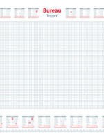 Quantore Bureau-onderlegblok 2026 Quantore ruit 56,5X36CM  wit