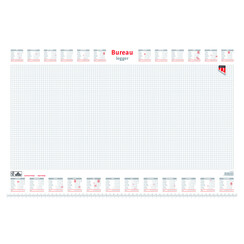 Bureau-onderlegblok 2026 Quantore ruit 56,5X36CM  wit