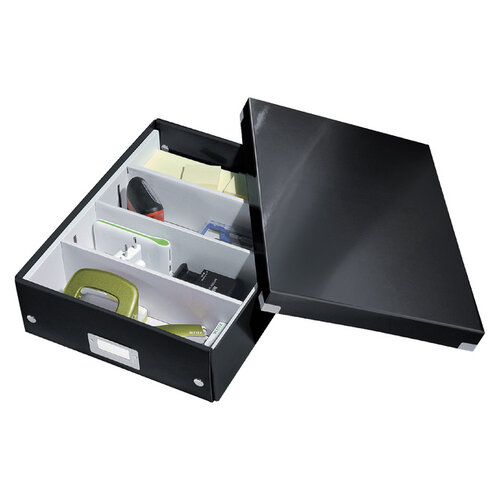 Leitz Opbergdoos Leitz Wow Click & Store organiser 280x100x370mm middelgroot zwart