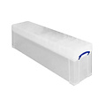 Really Useful Boîte de rangement Really Useful 77L 1201x270x255mm transparent blanc