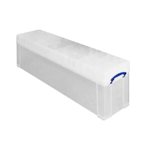 Really Useful Boîte de rangement Really Useful 77L 1201x270x255mm transparent blanc