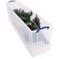 Really Useful Boîte de rangement Really Useful 77L 1201x270x255mm transparent blanc