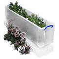 Really Useful Boîte de rangement Really Useful 77L 1201x270x255mm transparent blanc