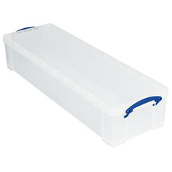 Boîte de rangement Really Useful 22L 800x255x155mm transparent blanc