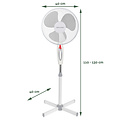 Statiefventilator BRASQ F300 Ø 40cm wit