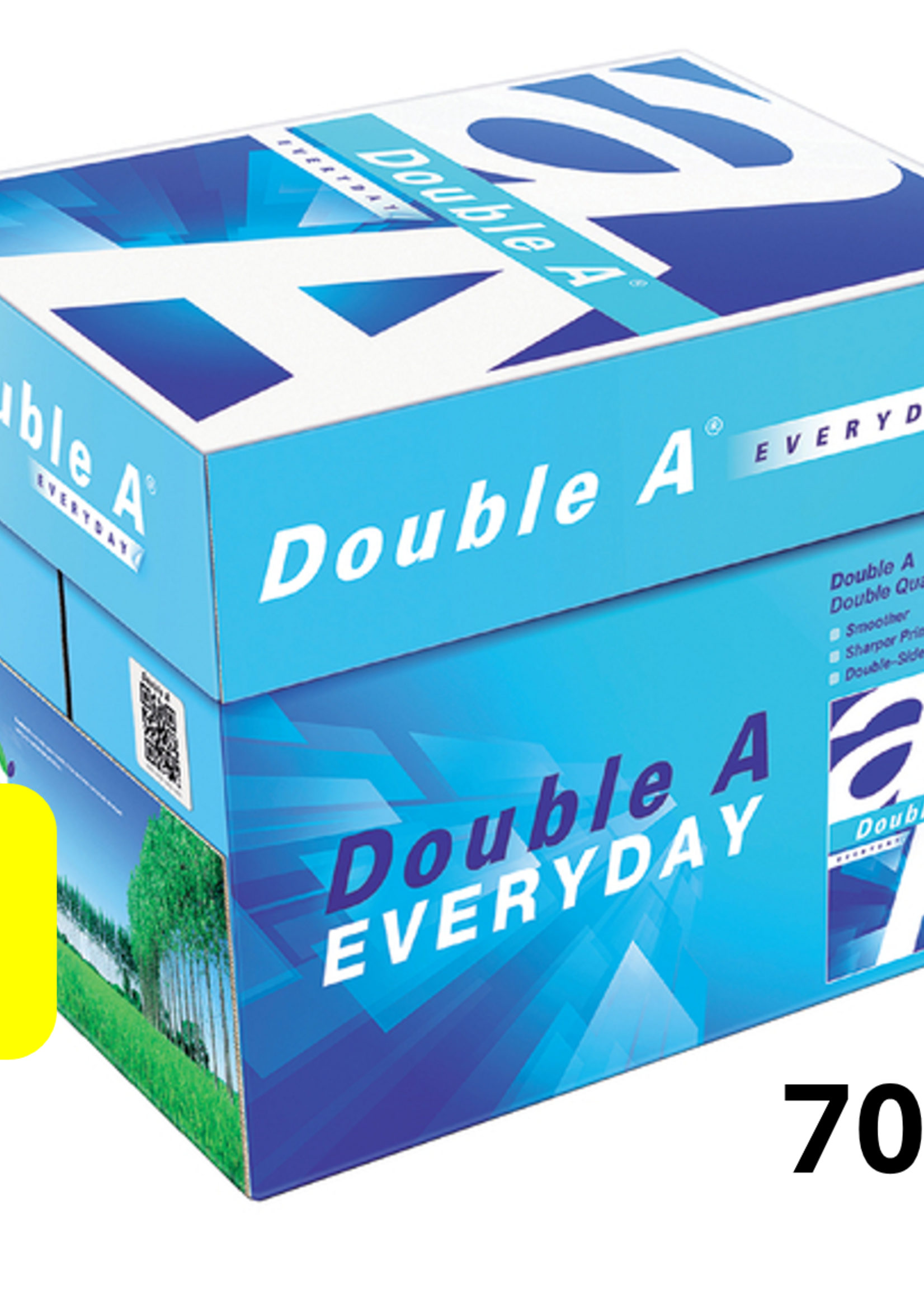 Double A Kopieerpapier Double A Everyday - A4 70gr - FSC - wit - 10x500 vel