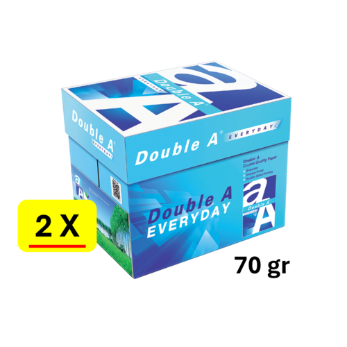 Double A Kopieerpapier Double A Everyday - A4 70gr - FSC - wit - 10x500 vel