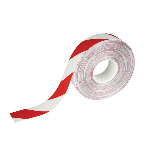 Durable Ruban de marquage sol DURALINE 50mmx30m rouge-blanc