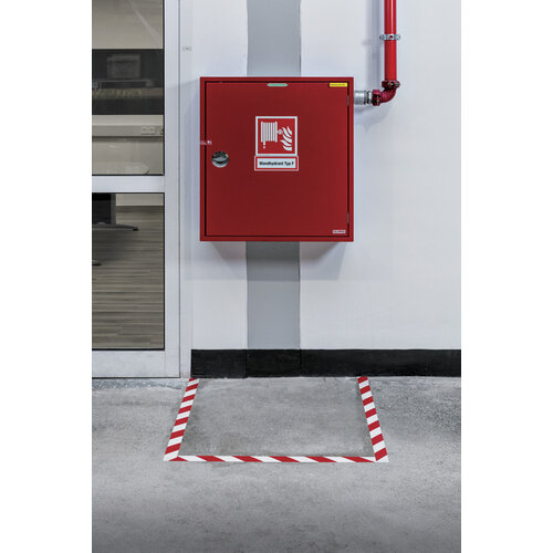Durable Vloermarkeringstape DURALINE 50mmx30m rood-wit