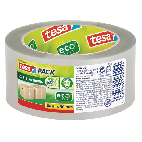Tesa Verpakkingstape Tesa 58297 Eco transparant Ultra strong