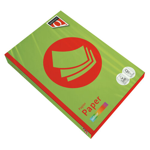 Quantore Kopieerpapier Quantore Colour A4 80gr helgroen 500 vel