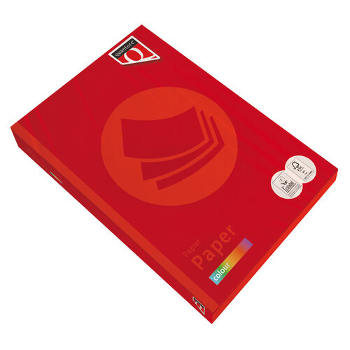Quantore Kopieerpapier Quantore Colour A4 80gr felrood 500 vel